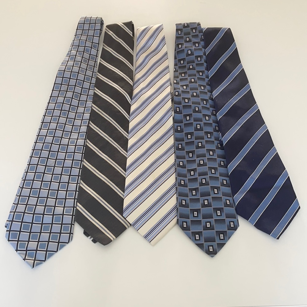 Set of 5 men’s silk ties
